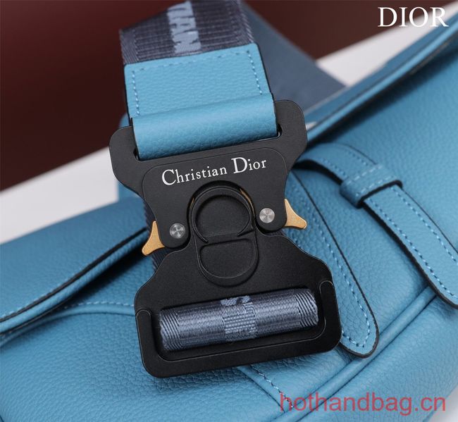 Dior Essentials SADDLE BAG Grained Calfskin 1ADPO093f-1 blue