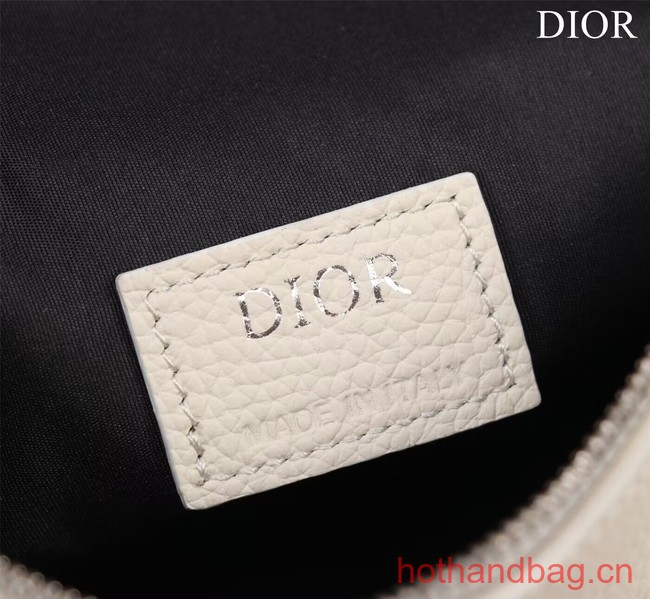 Dior Essentials SADDLE BAG Grained Calfskin 1ADPO093f WHITE