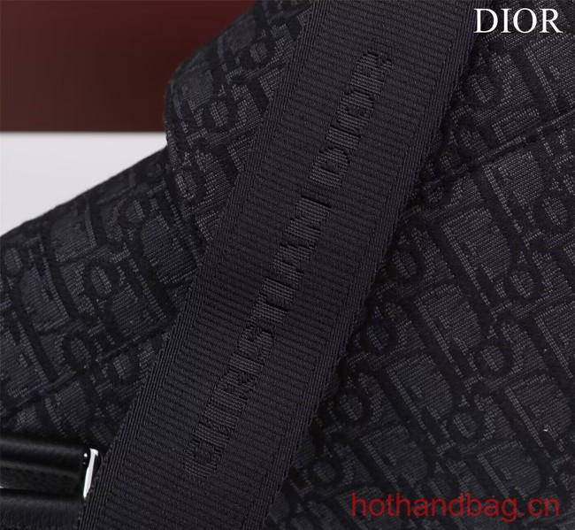 Dior Essentials SADDLE BAG Oblique Jacquard 1ADPO093 black