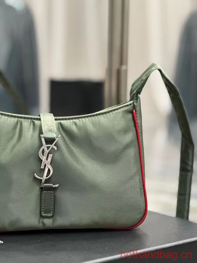 SAINT LAURENT Nylon Shoulder Bag Y988228 green