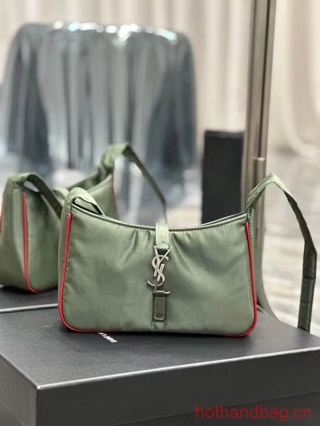 SAINT LAURENT Nylon Shoulder Bag Y988228 green