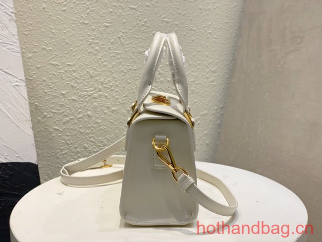 DIOR MEDIUM BOSTON BAG Box Calfskin M8675 white