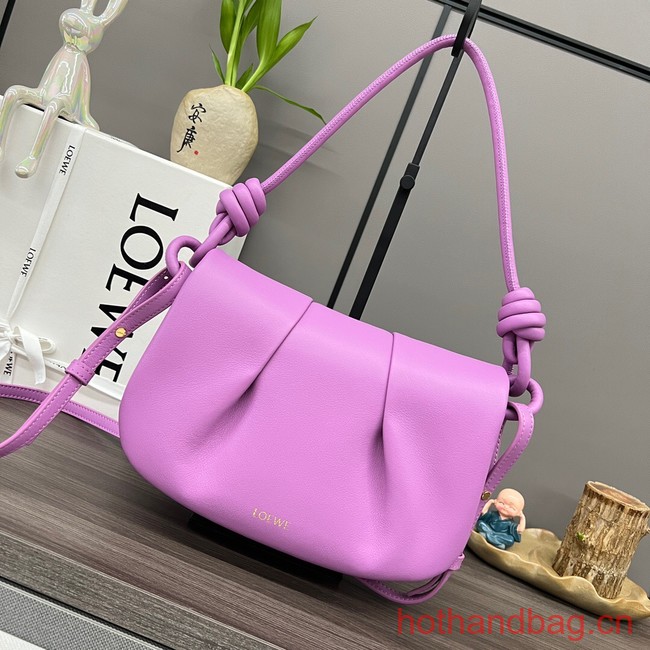 Loewe Original Leather Shoulder bag 062317 Purple