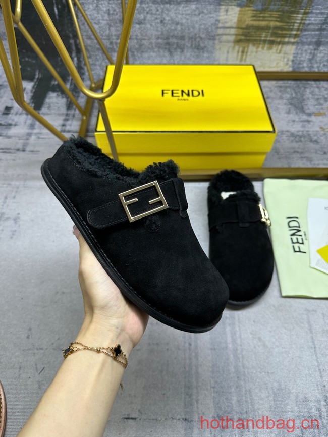 Fendi Feel leather slides 93669-1