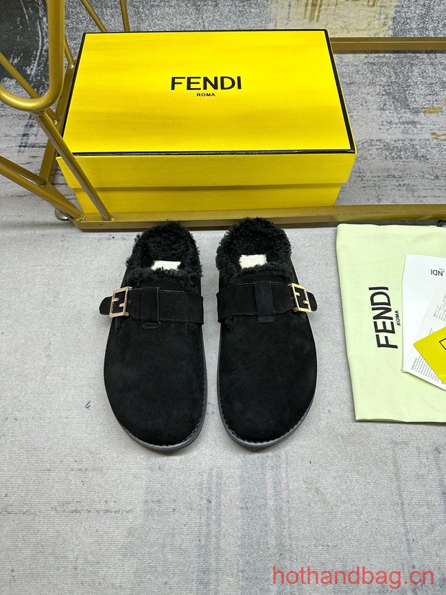 Fendi Feel leather slides 93669-1