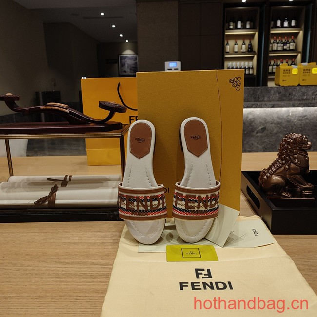 Fendi Signature canvas slides 93662-1