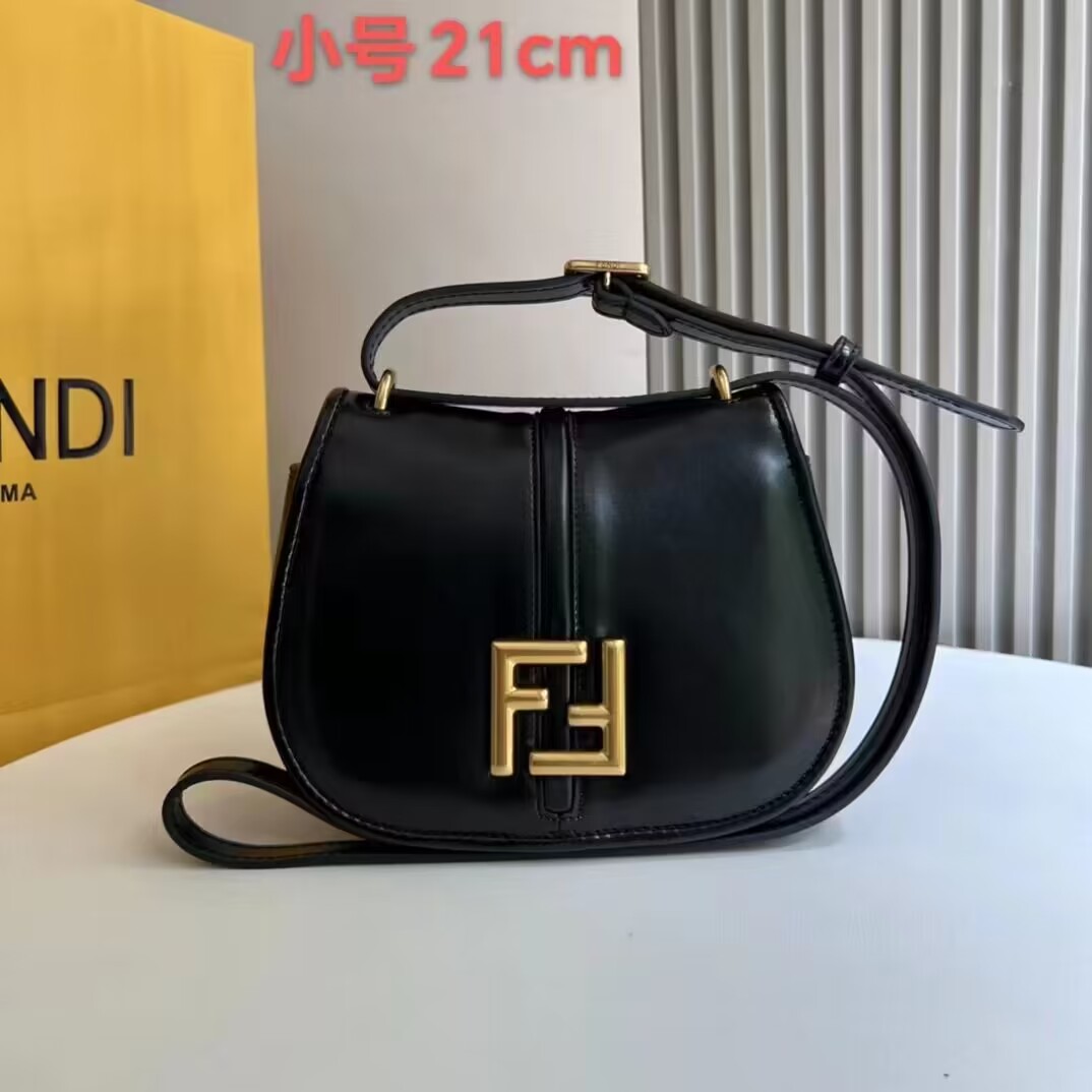 Fendi Cmon Mini leather bag 8BS082 Black