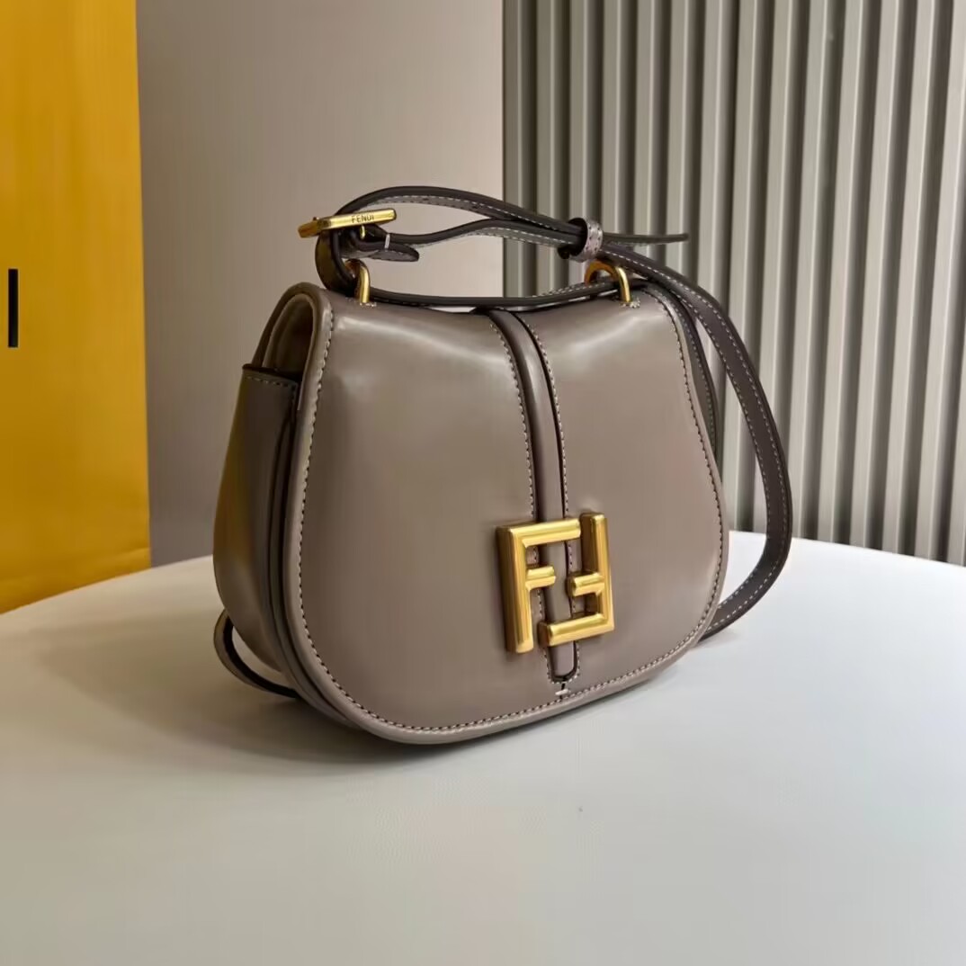 Fendi Cmon Mini leather bag 8BS082 Dove gray 