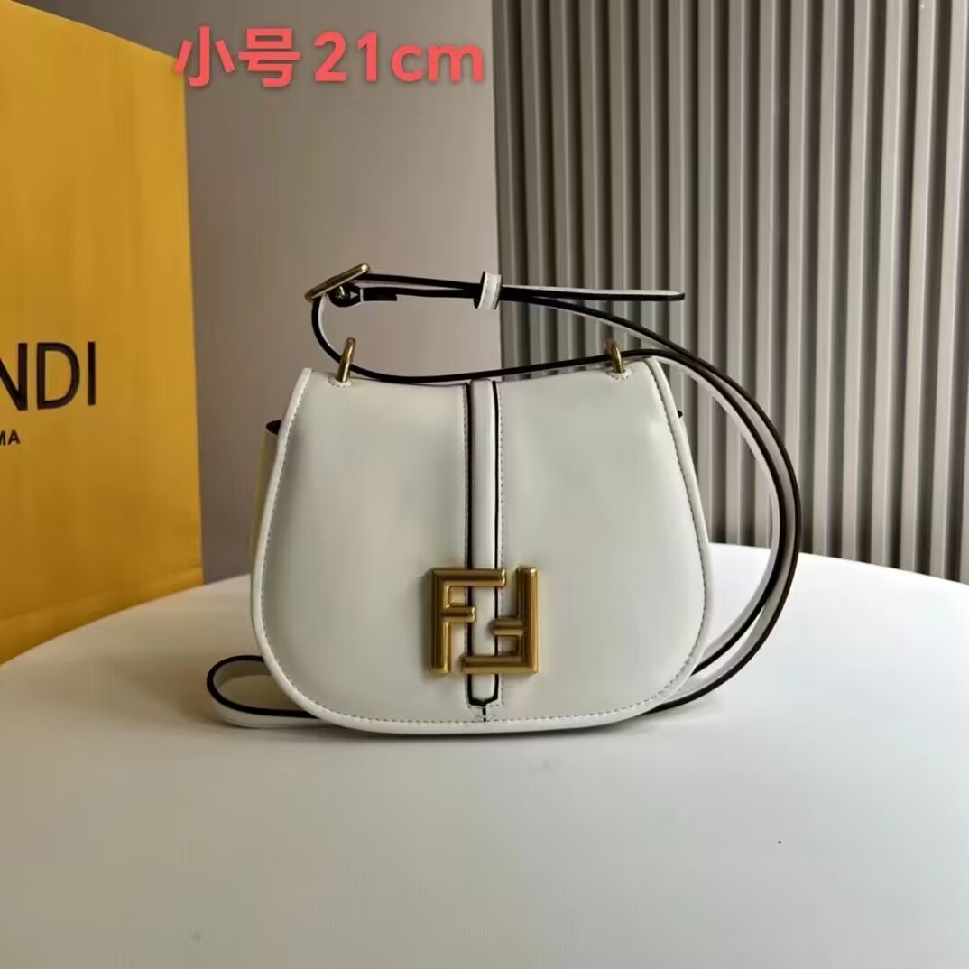 Fendi Cmon Mini leather bag 8BS082 White