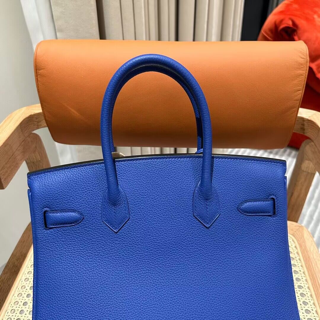 Hermes Bikin 30CM Original Togo Leather HB30O Blue