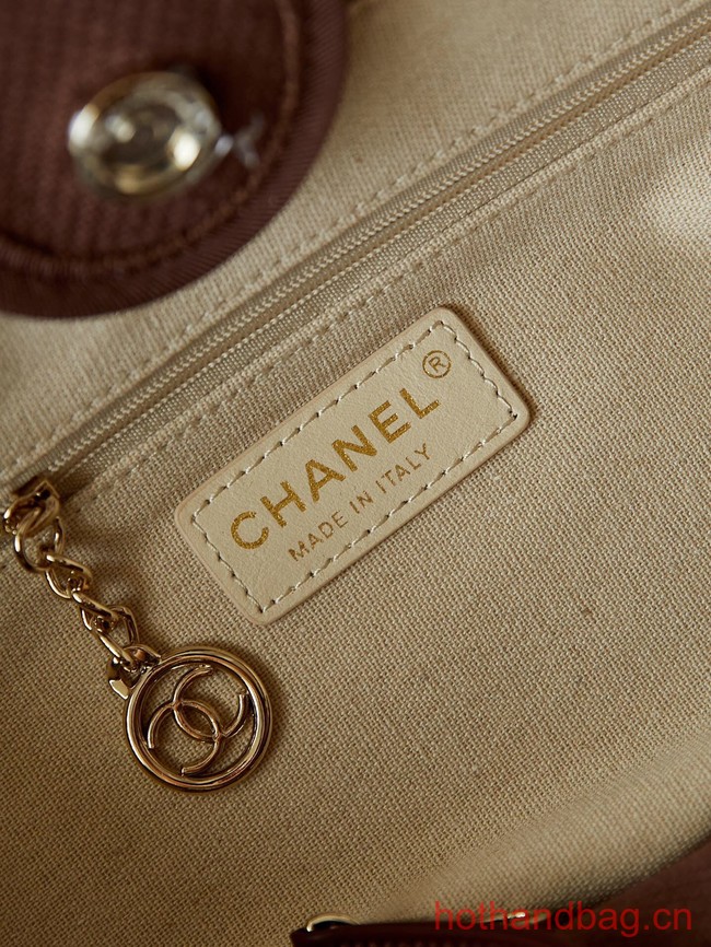 Chanel SHOPPING BAG AS3257 Wine