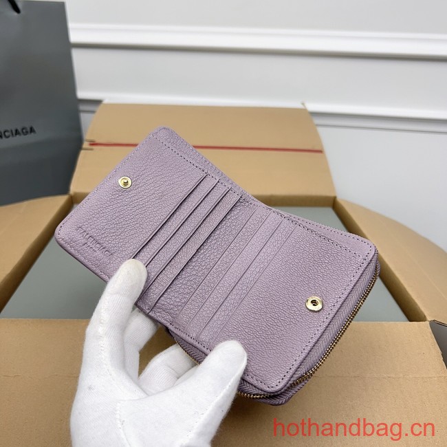 Balenciaga WOMENS LE CAGOLE MINI WALLET 71523 Light purple