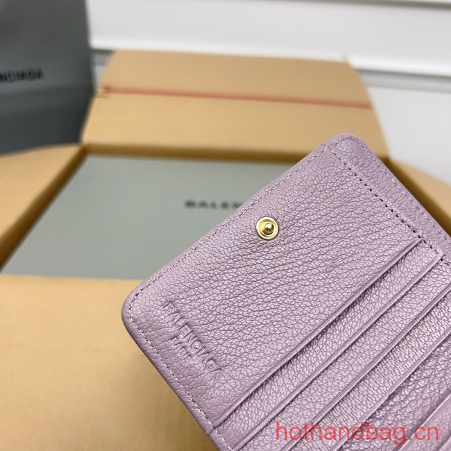 Balenciaga WOMENS LE CAGOLE MINI WALLET 71523 Light purple