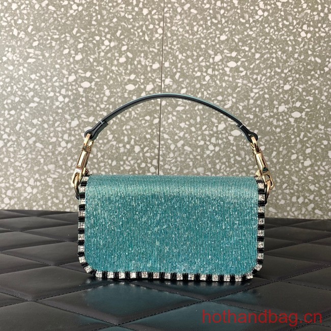 VALENTINO V-logo MINI LOCO bag beads 5032B light blue