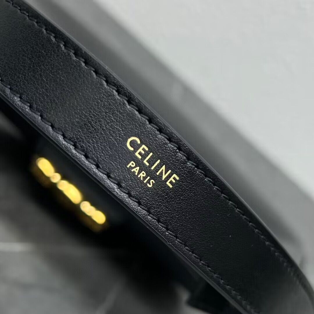 Celine AVA BAG IN SMOOTH CALFSKIN VINTAGE 114493 Black