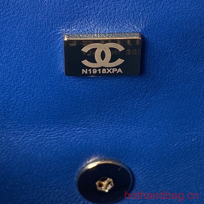 Chanel MINI FLAP BAG AS3791 blue