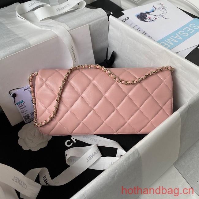 Chanel MINI FLAP BAG AS3791 light pink