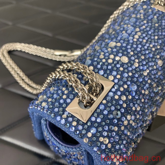 VALENTINO ONE STUD chain X098 blue