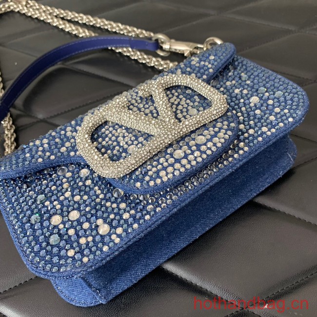 VALENTINO V-logo MINI LOCO bag 5032C blue