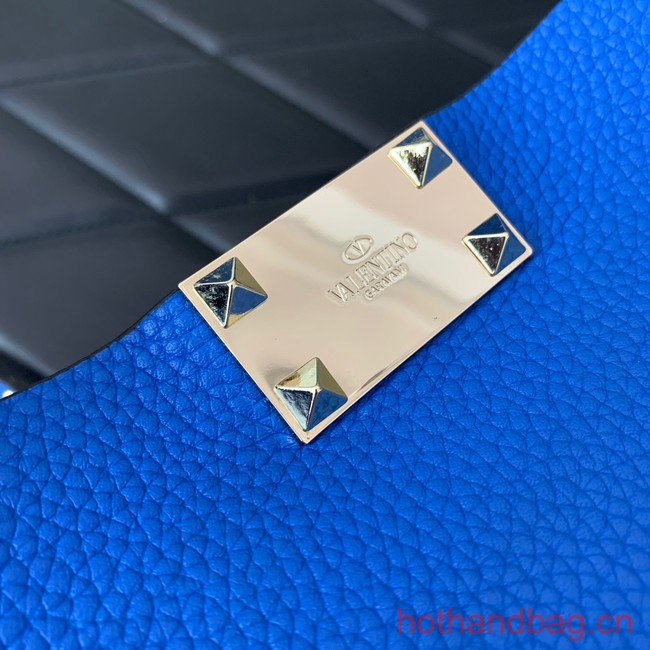 VALENTINO grain calfskin leather bag 0044 blue