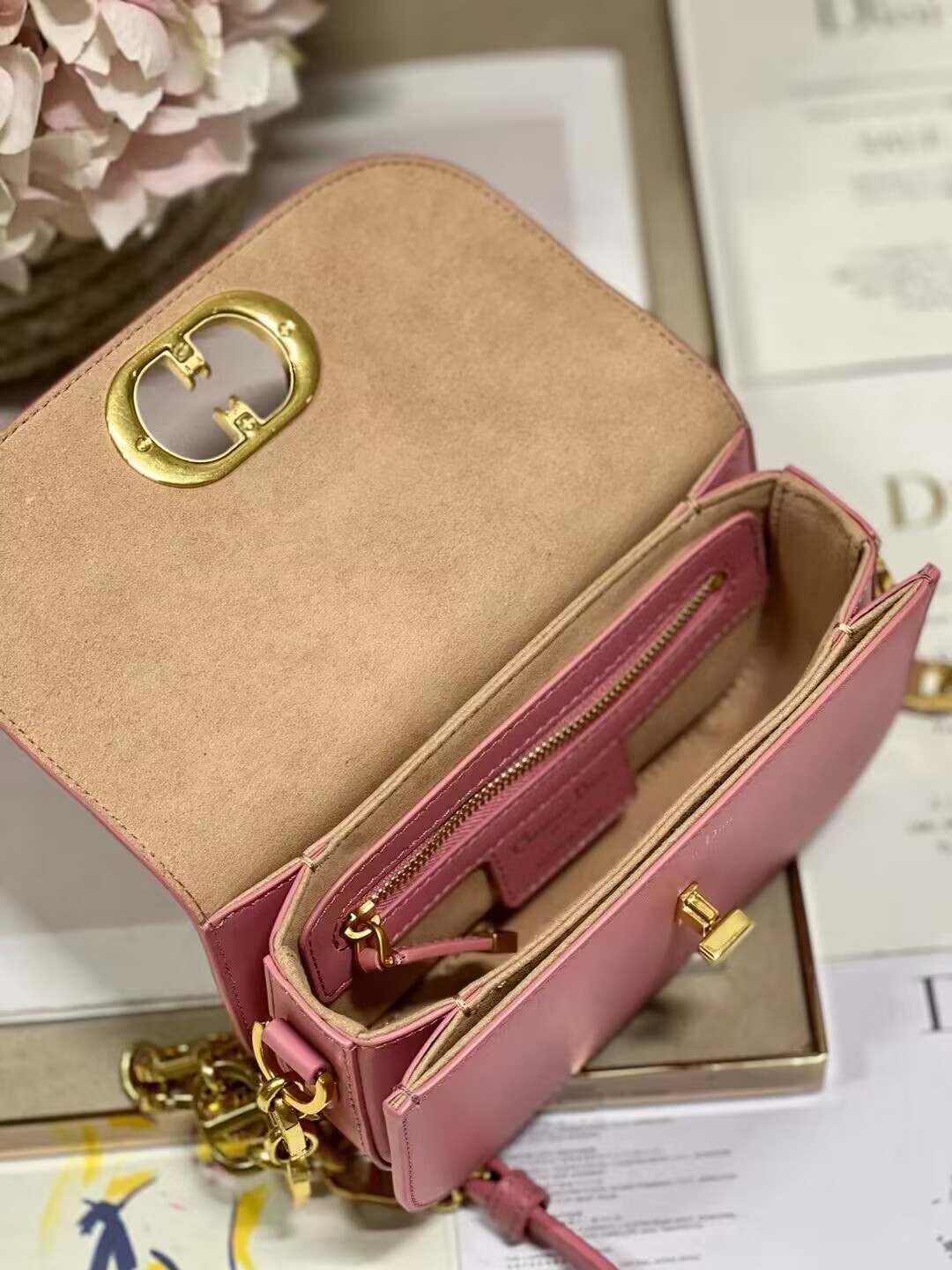 DIOR Box Calfskin M9261U pink