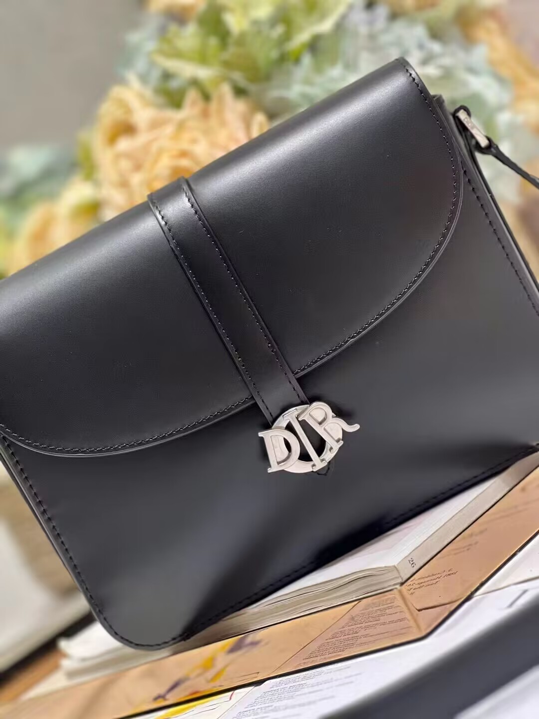 DIOR Calfskin Shoulder Bag C0561 black