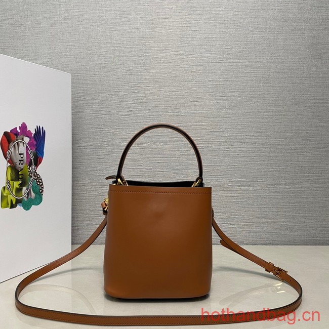 Prada Arque leather mini-bag 1BA373 brown