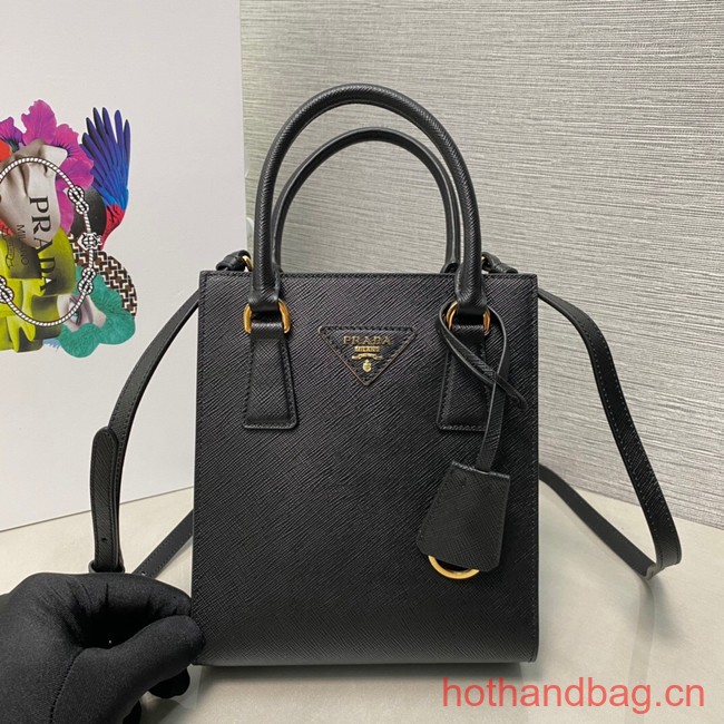 Prada Saffiano leather handbag 1BA358 black