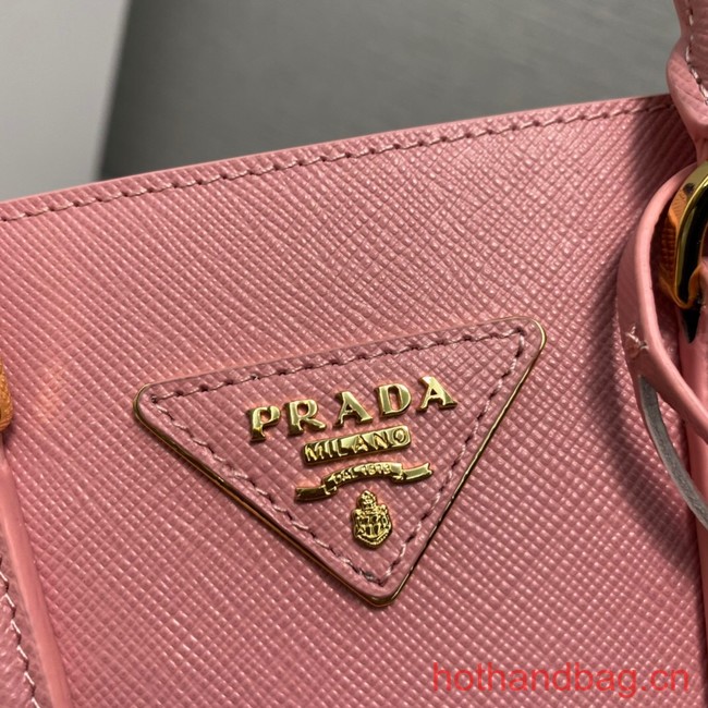 Prada Saffiano leather handbag 1BA358 pink