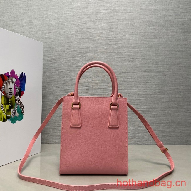 Prada Saffiano leather handbag 1BA358 pink