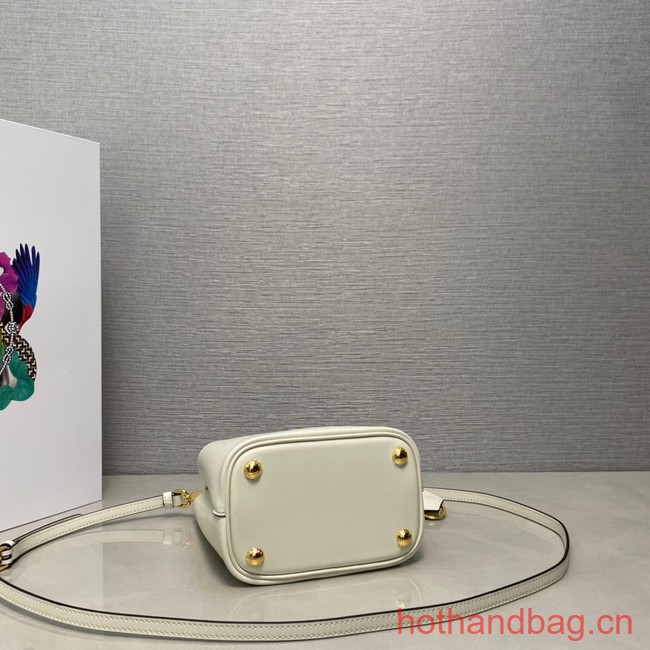 Prada Arque leather mini-bag 1BA373 white