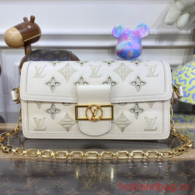 Louis Vuitton Leather DAUPHINE M20730 white