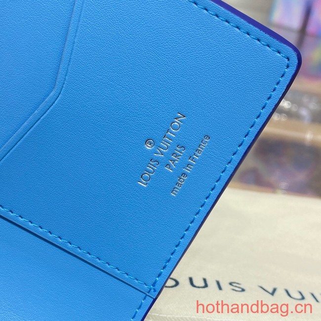 Louis Vuitton Vertical Wallet M82441 Blue