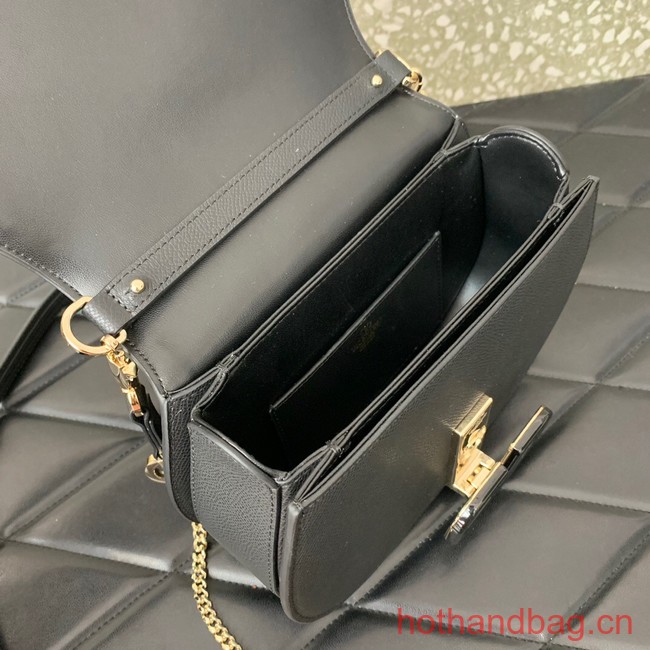 VALENTINO VSLING granular calfskin bag P098 black