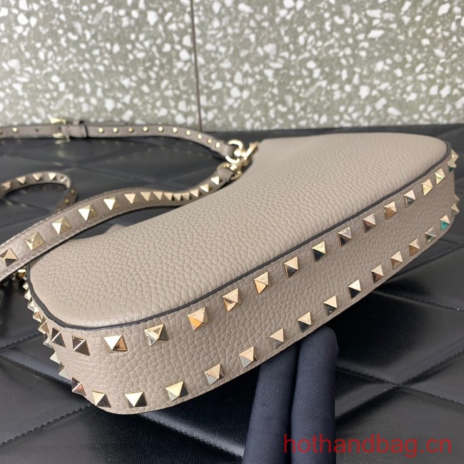 VALENTINO grain calfskin leather bag 0313 gray