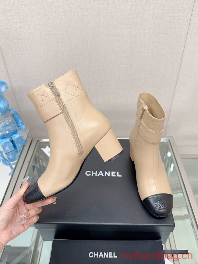 Chanel LEATHER ANKLE BOOT 93706-5