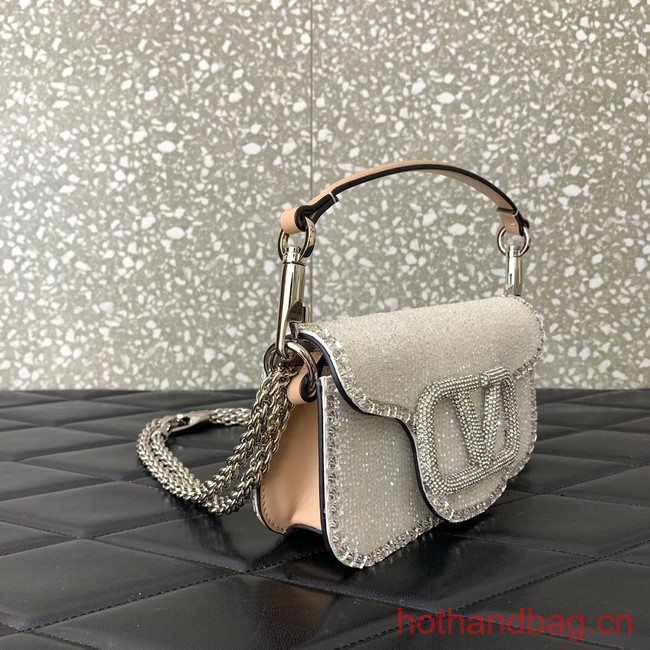 VALENTINO V-logo MINI LOCO bag 5032C white