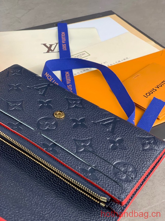 Louis Vuitton Emilie Wallet M69417 dark blue