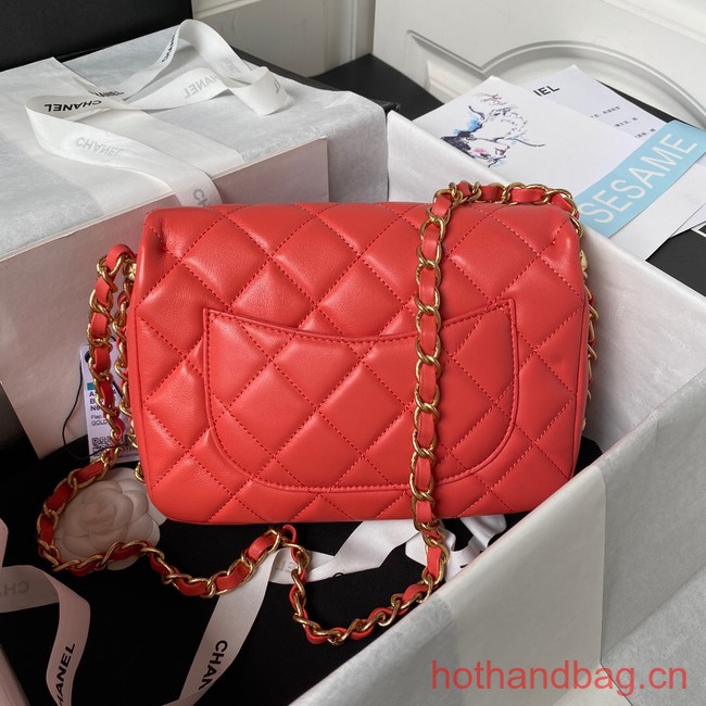 Chanel SMALL FLAP BAG AS4264 red