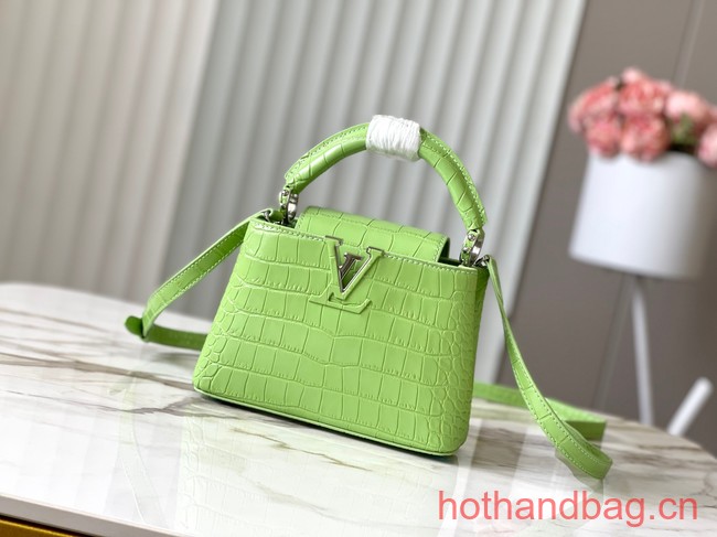 Louis Vuitton Capucines Mini N81209 light green