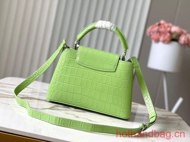 Louis Vuitton Crocodile Capucines BB N48865 light green