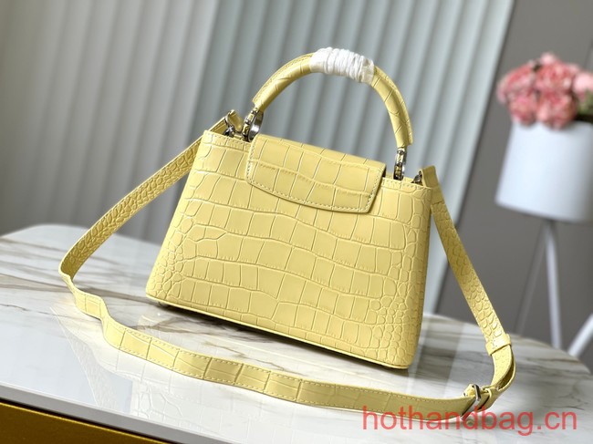 Louis Vuitton Crocodile Capucines BB N48865 yellow