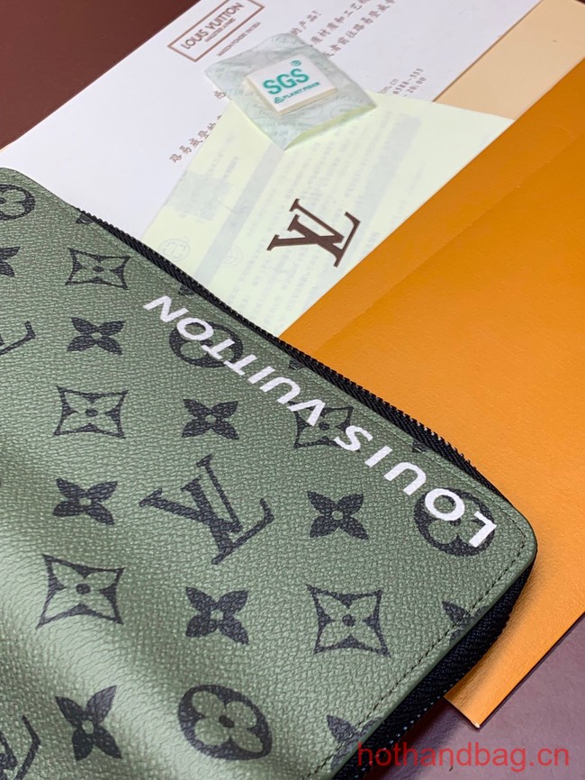 Louis Vuitton Zippy Vertical Wallet M82799 Khaki Green