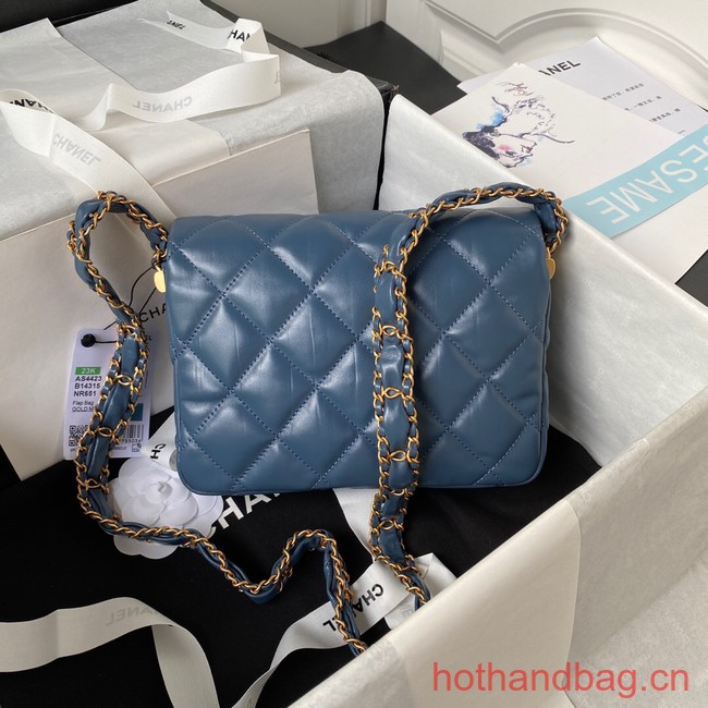 Chanel SMALL FLAP BAG AS4423 blue