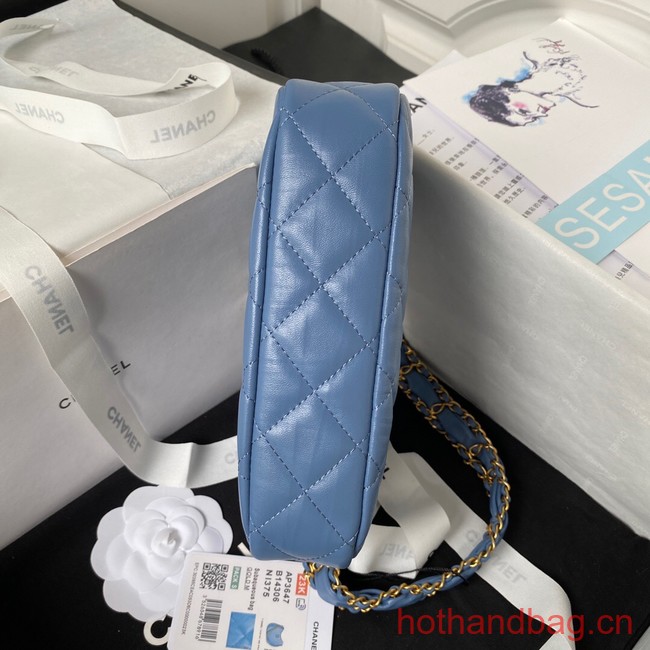 Chanel SMALL HOBO HANDBAG AP3647 blue