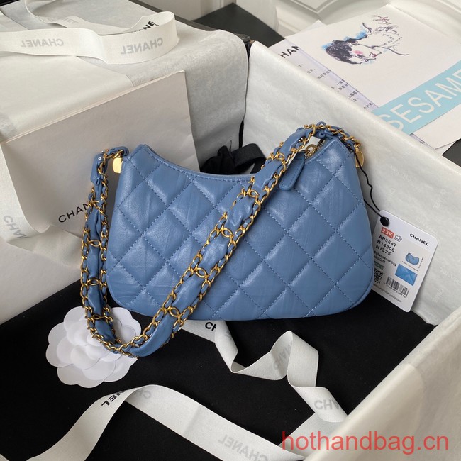 Chanel SMALL HOBO HANDBAG AP3647 blue