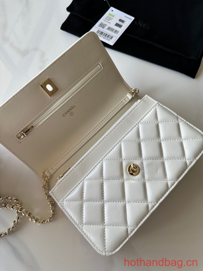 Chanel WALLET ON CHAIN AP3413 white