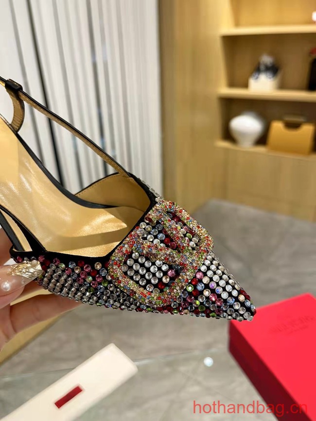 Valentino VLOGO SIGNATURE Imitation Crystal High Heels 8CM 93760-11