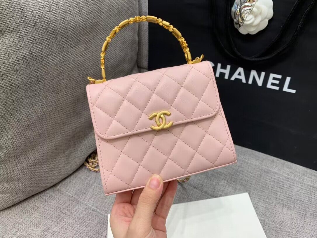 CHANEL 22B Kelly Top Handle Bag AP2945Y Pink