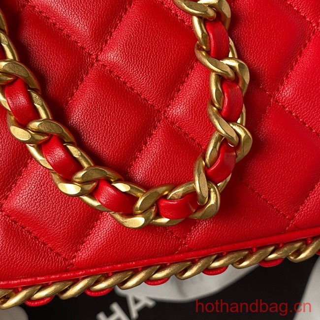 Chanel LARGE HOBO BAG AS4287 red